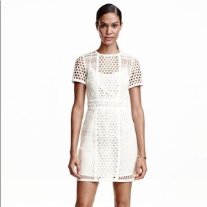 H&M white lace dress